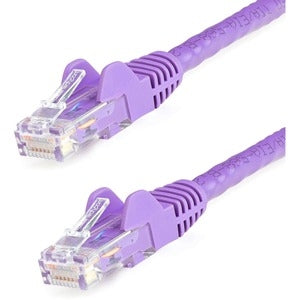 10ft CAT6 Ethernet Cable - Purple Snagless Gigabit - 100W PoE UTP 650MHz Category 6 Patch Cord UL Certified Wiring/TIA