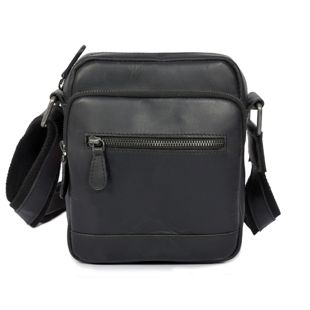 Leather Shoulder Bag – Cognac | Compact Crossbody Satchel