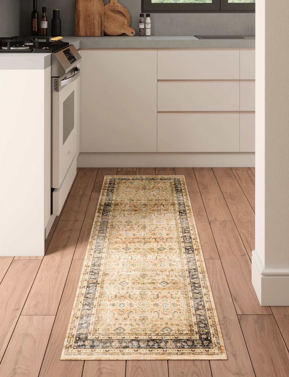 Miriam Yellow Beige Rug 