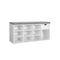 VASAGLE Storage Bench with Cushion, Drawer and Open Compartments