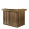 Modern L-Shaped Bar Unit, 4-Tier Corner Liquor Cabinet with Shelving