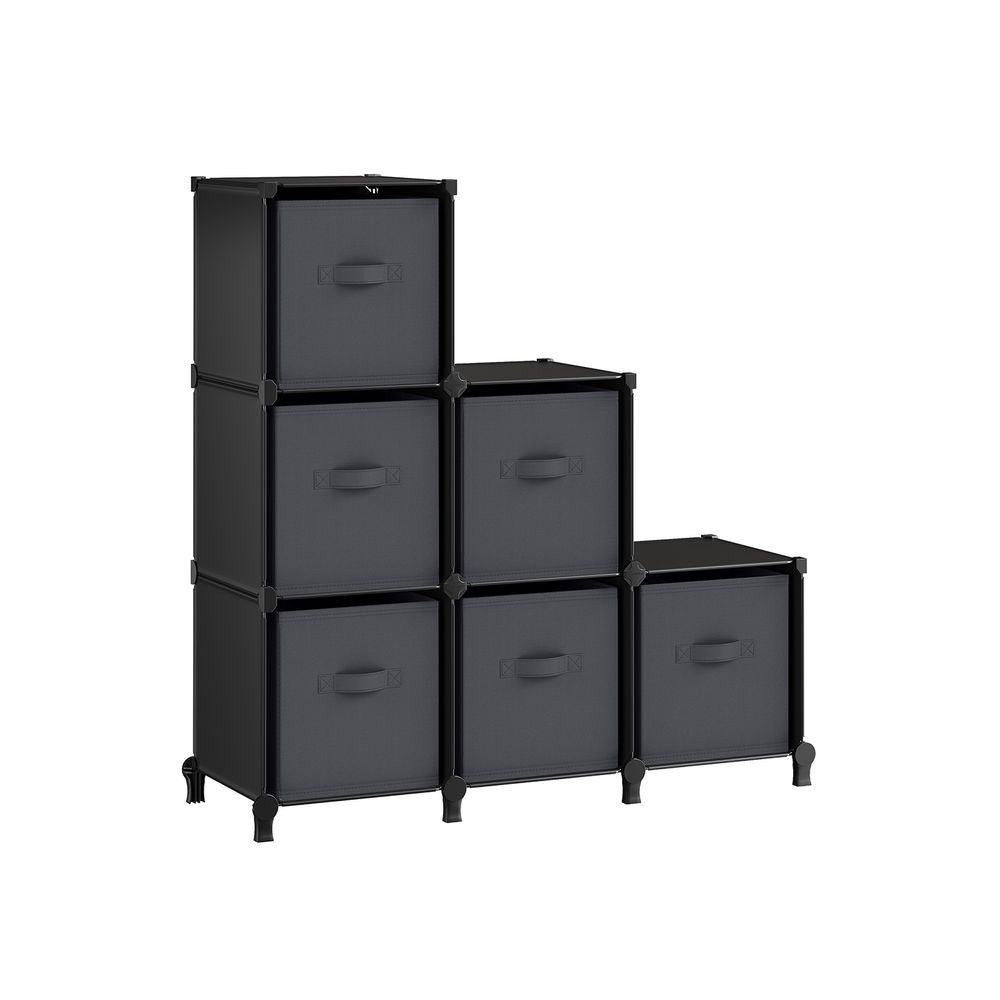 SONGMICS Cube Storage Organizer with Storage Boxes, Set of 6 