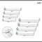 Canopy Plate/Ceiling rose Light Steel Plate ~1080