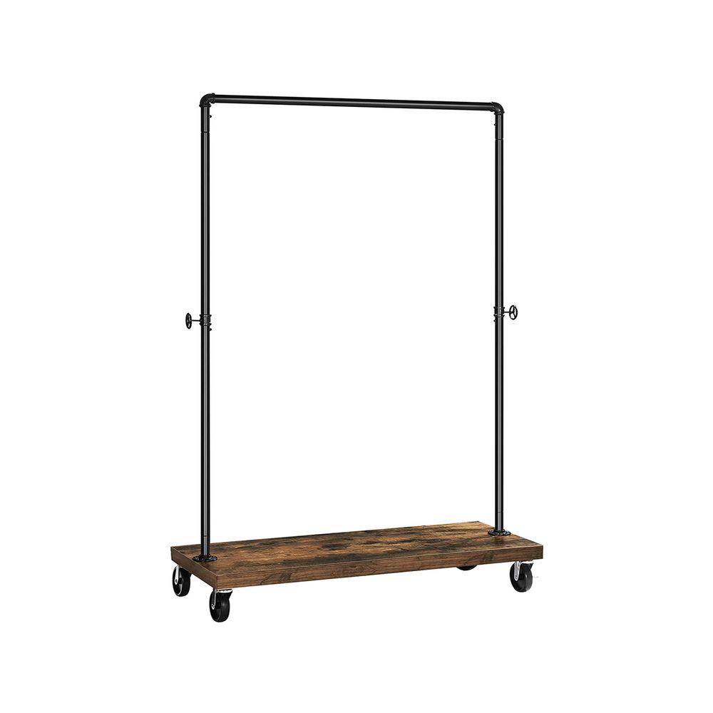 VASAGLE Heavy Duty Rolling Clothing Rack with Shelf 