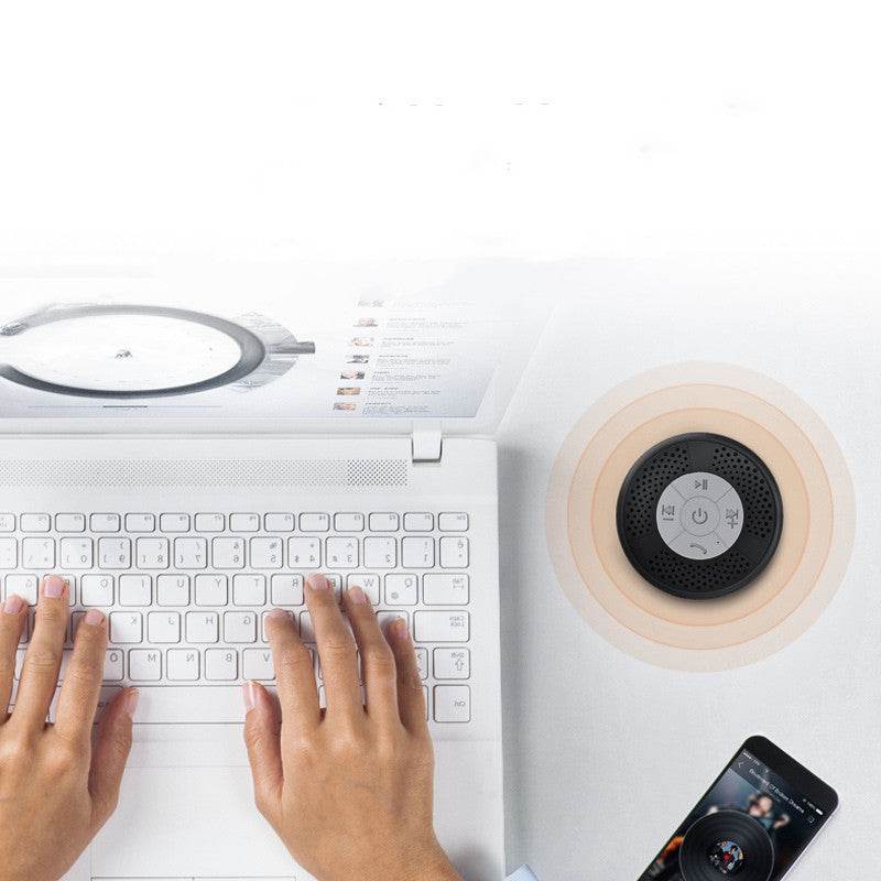 Portable Suction Subwoofer Stereo Waterproof Bluetooth Speaker 