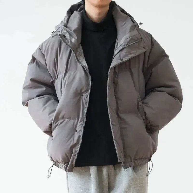 Autumn Winter Thick Zipper Hooded Coat Cardigan for men 