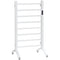 HOMCOM Electric Towel Warmer: 8-Bar Bathroom Heated Rail with Timer, LED Display, Wall-Mount/Freestanding, Carbon Steel