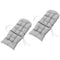 Outsunny Adirondack Chair Cushions Set of 2 with Ties, Light Grey