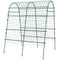 Outsunny 57 x 66 x 8in Garden Archway, A-Frame Structure Metal Trellis with Plant Net for Roses, Vines & Climbers