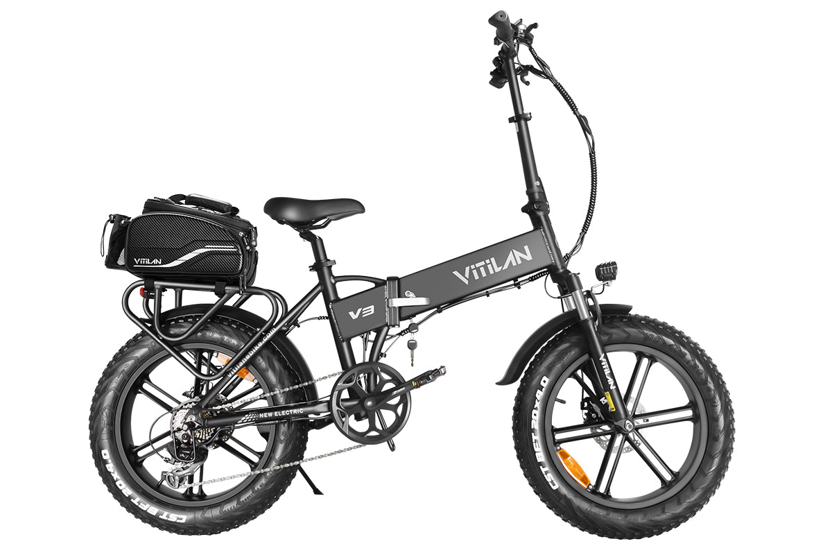 V3 2.0 Folding Fat Tires Adult All Terrain Electric Bike