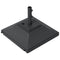 Square Umbrella Base with Wheels, 99 lbs Water or 132 lbs Sand Filled, with Double Adjustable Knob, Black