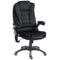 6 Point Vibrating Massage Office Chair, High Back Executive Chair with Reclining Back, Swivel Wheels, Black