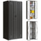 Outdoor Storage Shed with Adjustable Shelves Metal Garden Shed with Double Doors for Patio Balcony Garage