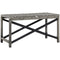 Outsunny Mixed Grey Wicker Patio End Table Outdoor Rattan Side Table with Durable Plastic Board Top for Garden Deck
