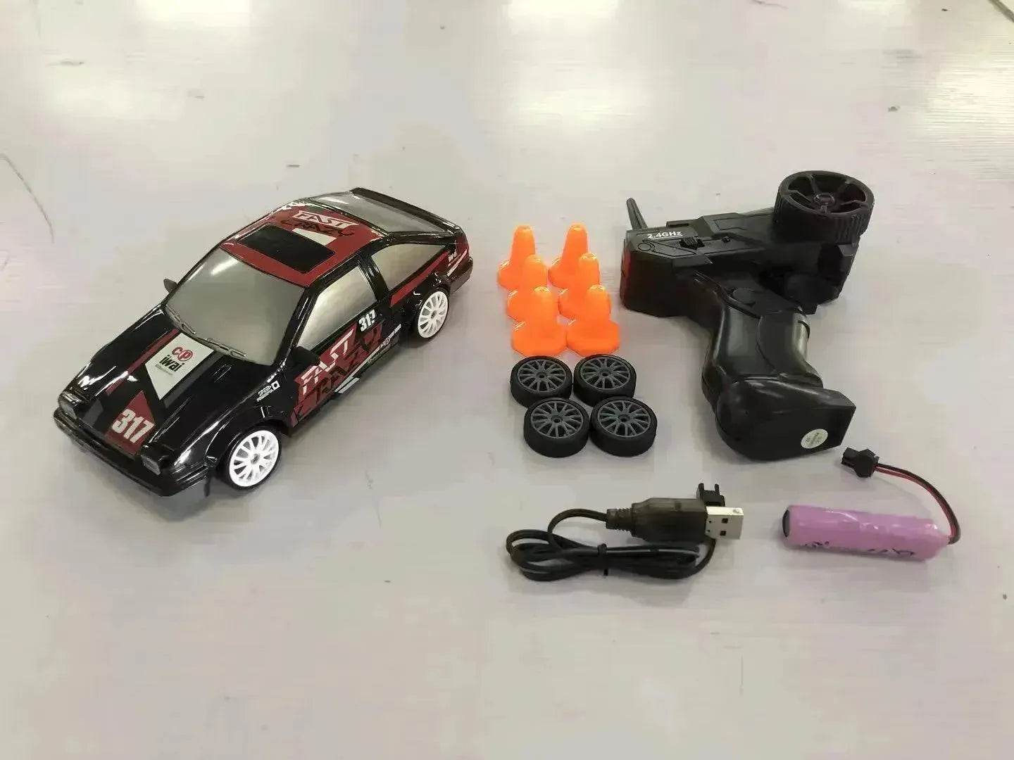 2.4G Drift Rc Car 4WD RC Drift Car Toy Remote Control GTR Model AE86 Vehicle Car RC Racing Car Toy For Children Christmas Gifts 