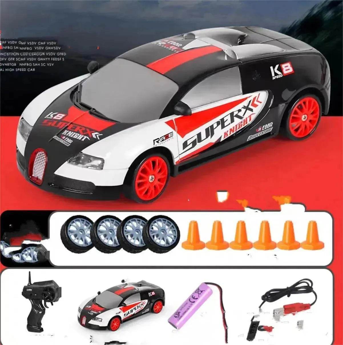 2.4G Drift Rc Car 4WD RC Drift Car Toy Remote Control GTR Model AE86 Vehicle Car RC Racing Car Toy For Children Christmas Gifts 