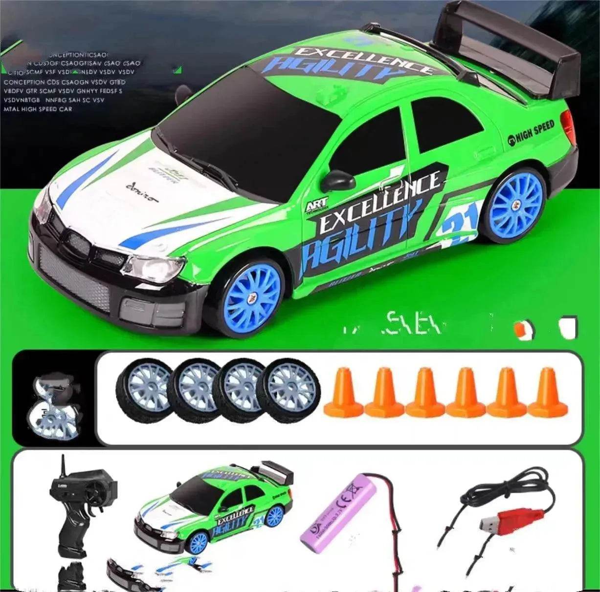 2.4G Drift Rc Car 4WD RC Drift Car Toy Remote Control GTR Model AE86 Vehicle Car RC Racing Car Toy For Children Christmas Gifts 