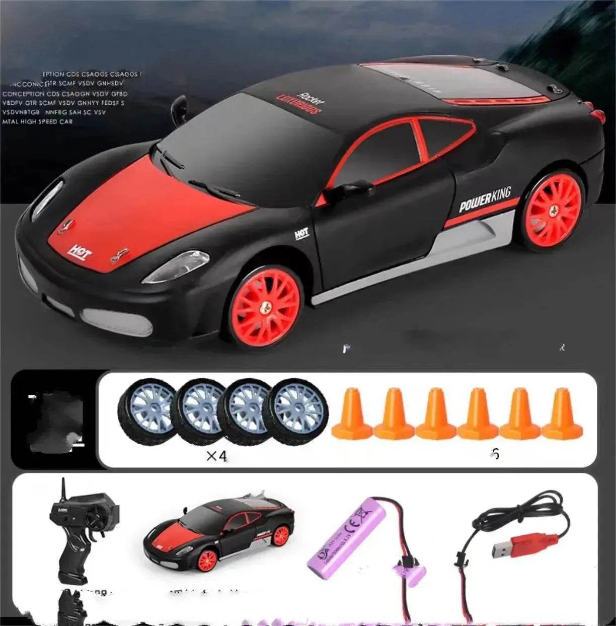 2.4G Drift Rc Car 4WD RC Drift Car Toy Remote Control GTR Model AE86 Vehicle Car RC Racing Car Toy For Children Christmas Gifts 