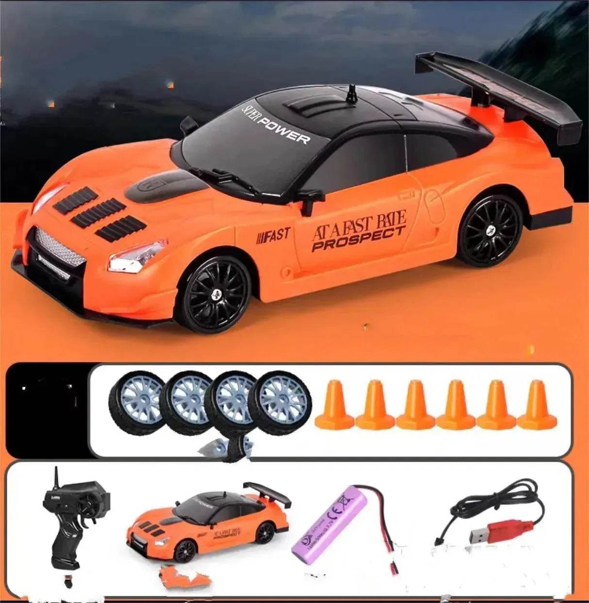 2.4G Drift Rc Car 4WD RC Drift Car Toy Remote Control GTR Model AE86 Vehicle Car RC Racing Car Toy For Children Christmas Gifts 