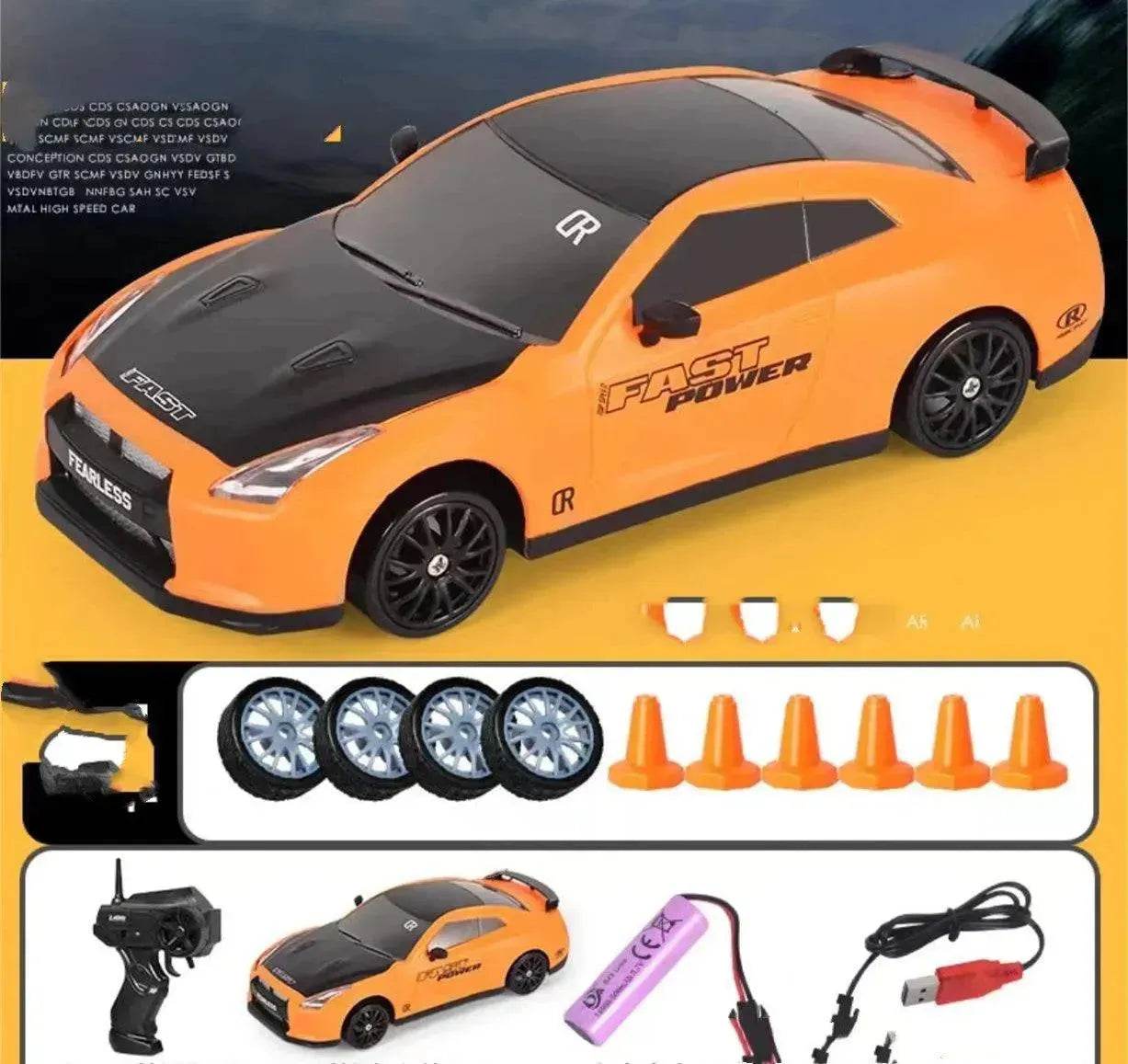 2.4G Drift Rc Car 4WD RC Drift Car Toy Remote Control GTR Model AE86 Vehicle Car RC Racing Car Toy For Children Christmas Gifts 
