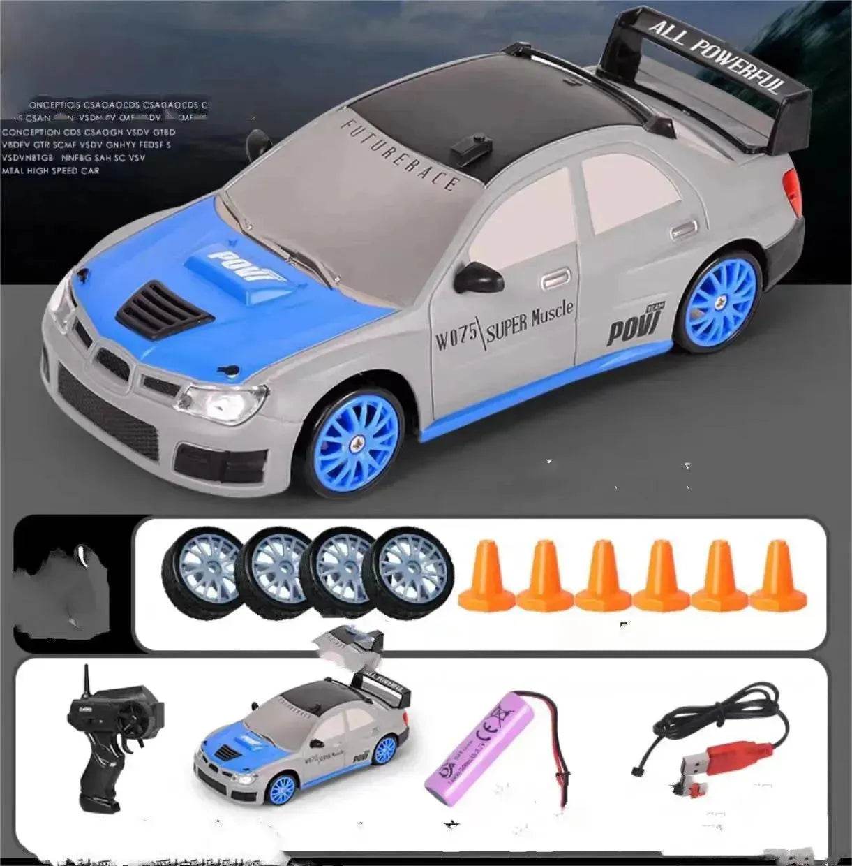 2.4G Drift Rc Car 4WD RC Drift Car Toy Remote Control GTR Model AE86 Vehicle Car RC Racing Car Toy For Children Christmas Gifts 