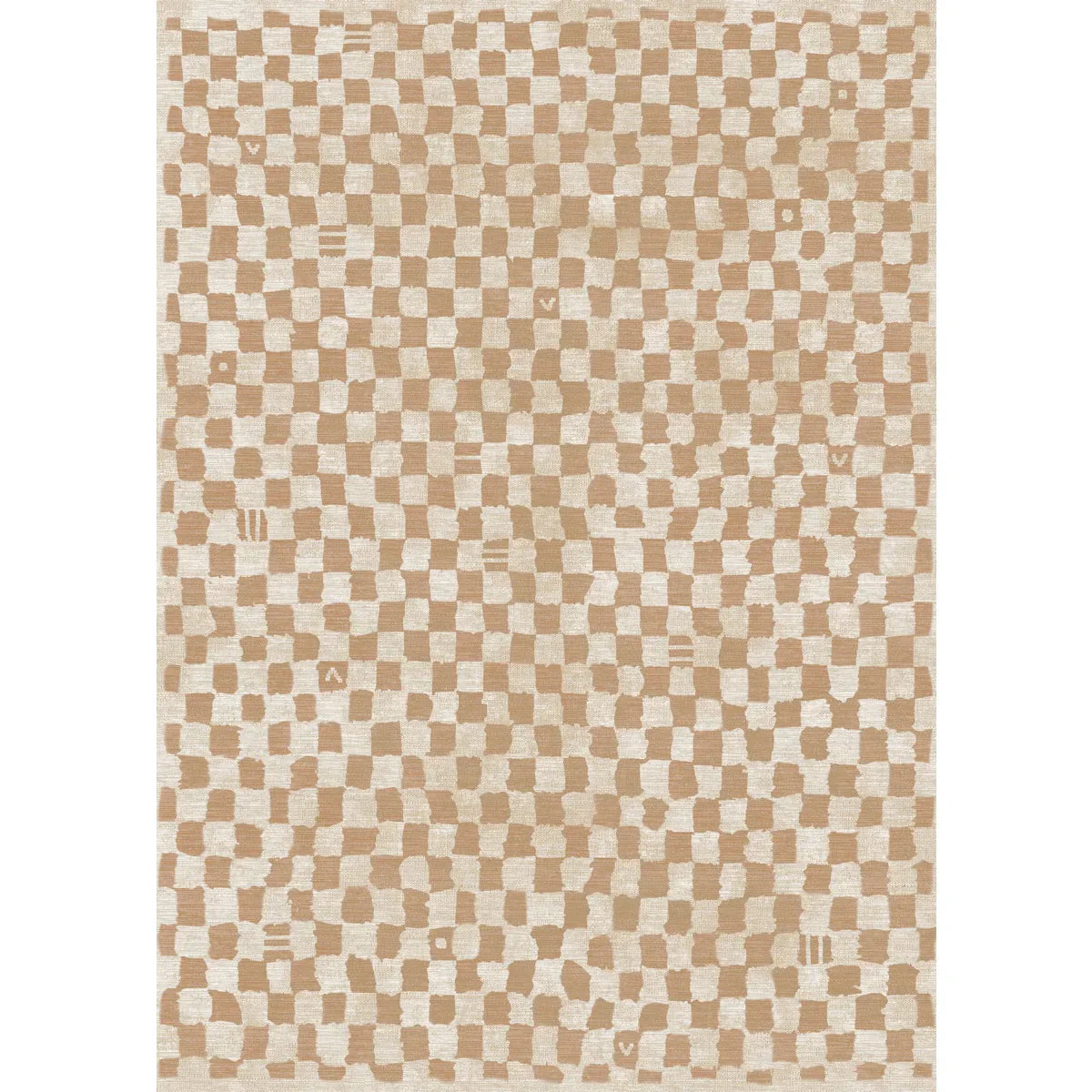 Metro Checkered Natural Rug 