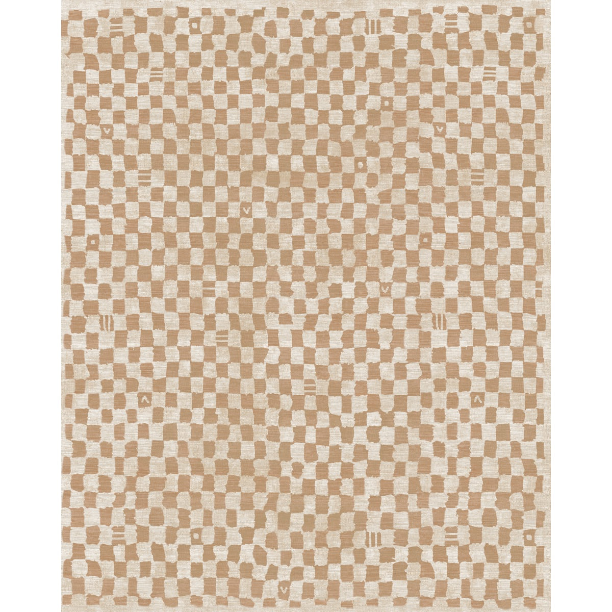Metro Checkered Natural Rug 