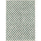 Metro Checkered Slate Green Rug – Moroccan-Inspired Minimalist Washable Area Rug by ArtiPlanto