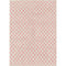 Metro Checkered Malibu Pink & White Rug – Moroccan-Inspired Minimalist Washable Area Rug by ArtiPlanto