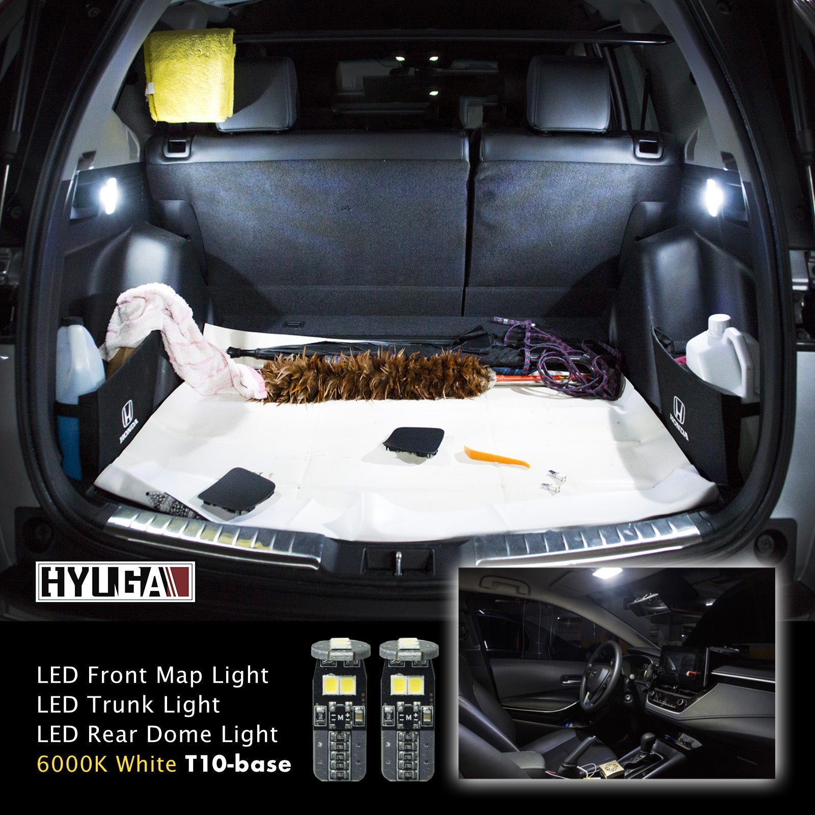 2017-2021 Honda CR-V LED Whole Replacement Package (High Low Beam Headlight, Fog Light, Dome Light, Back Up Light ,Trunk, Map, Vanity Mirror Light) 