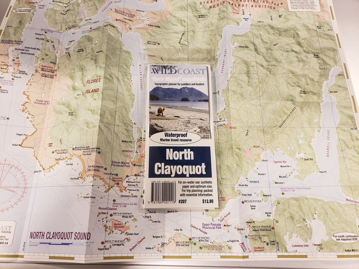 207 North Clayoquot Sound Kayaking and Boating Map 