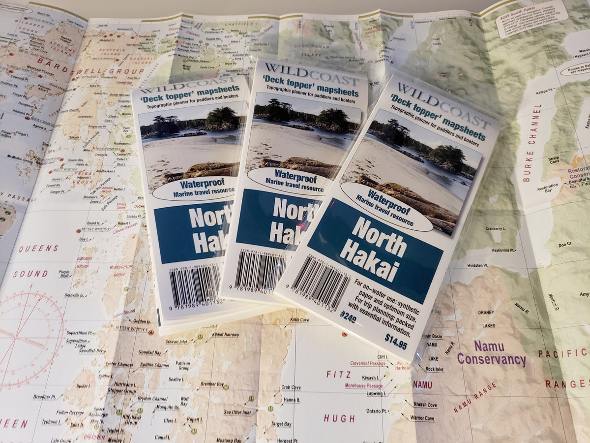 249 North Hakai Kayaking and Boating Map 