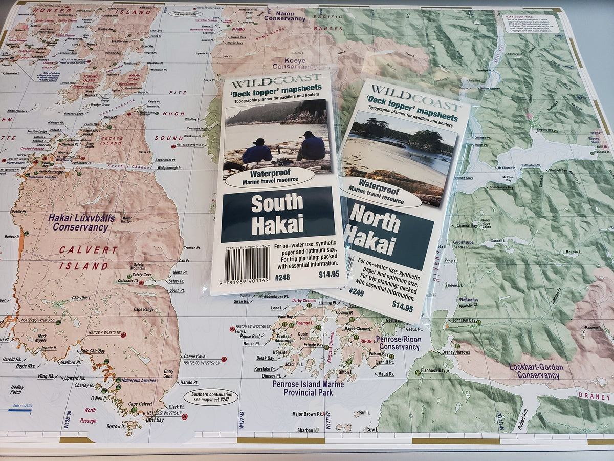 248 South Hakai Kayaking and Boating Map 