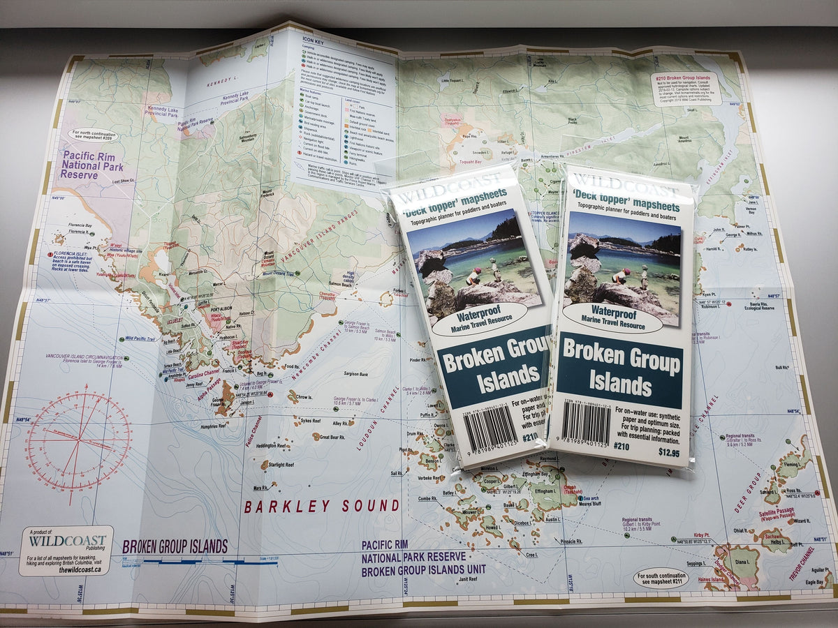 210 Broken Group Islands Kayaking and Boating Map 