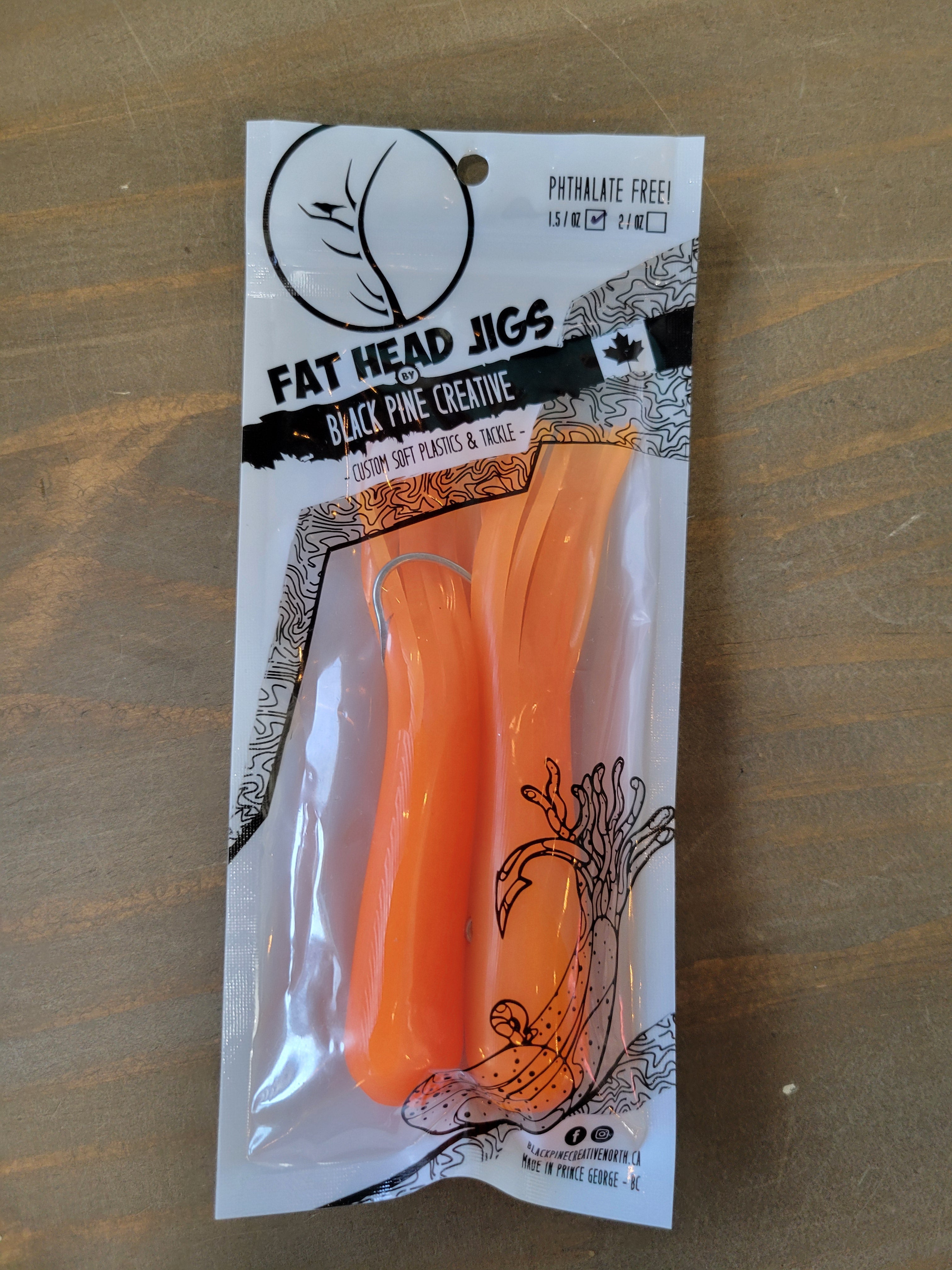 Black Pine 5" 1.5oz Tube Jigs 2/pk 