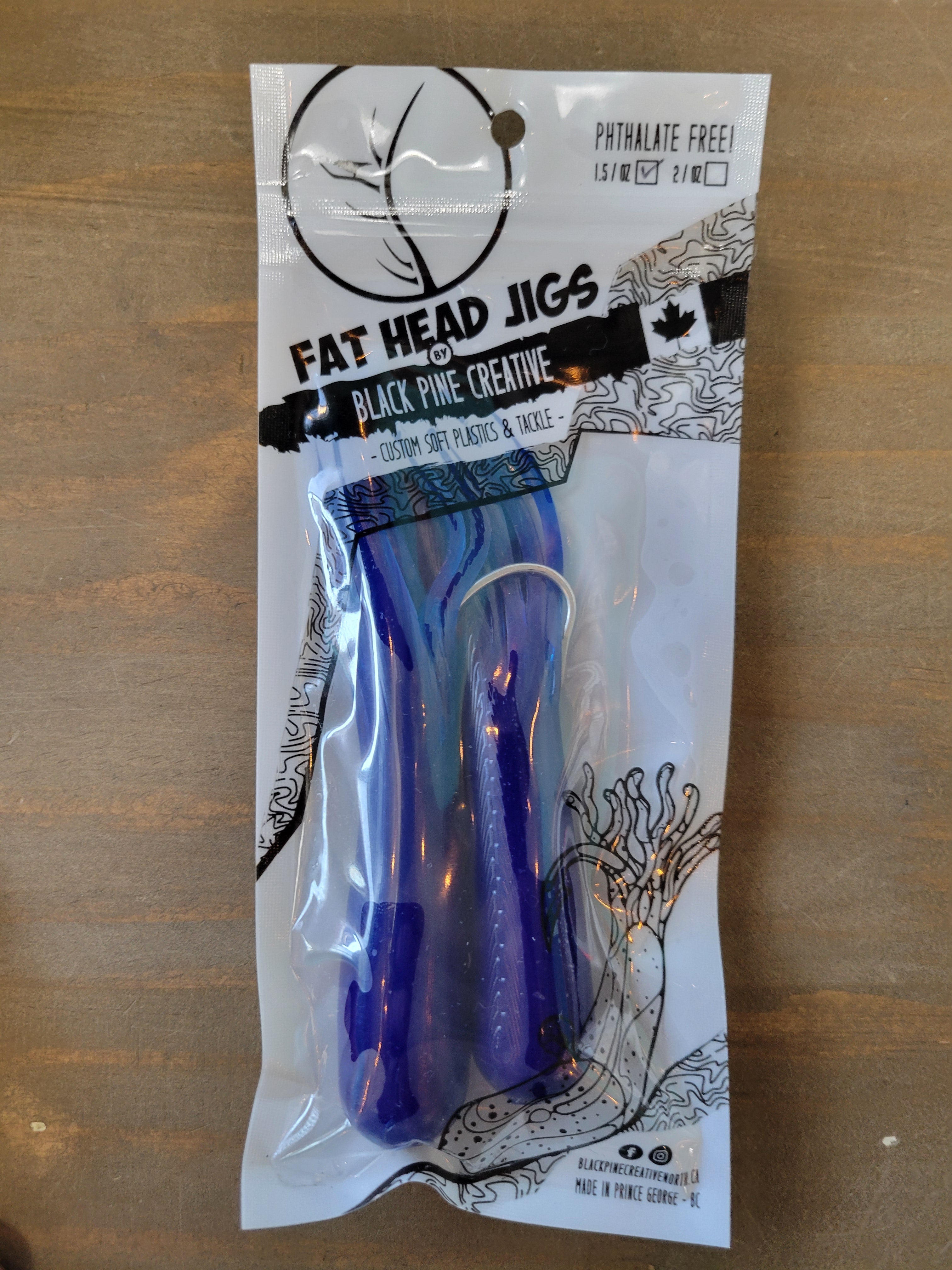 Black Pine 5" 1.5oz Tube Jigs 2/pk 