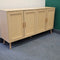 Accent Rattan Sideboard Buffet Cabinet | Handcrafted Storage Cabinet with 4 Rattan Doors, Modern Elegant Design
