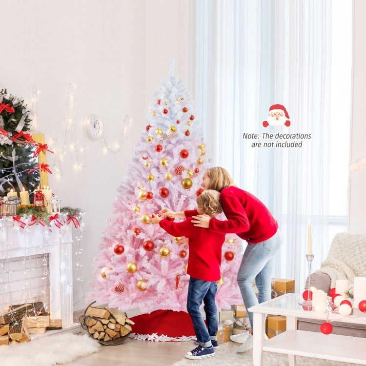 7 ft New Artificial Christmas Tree with Folding Metal Stand and 456 Branch Tips