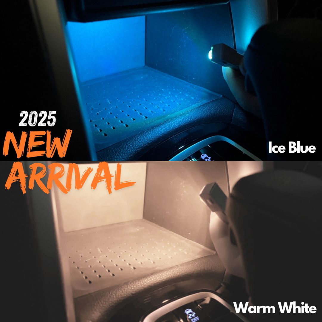 LED Ambient Light Central Console Box Light Bulb Original Reserved Hole with Dedicated Wiring Harness for Toyota Cross Corolla Auris Subaru (1 set) 