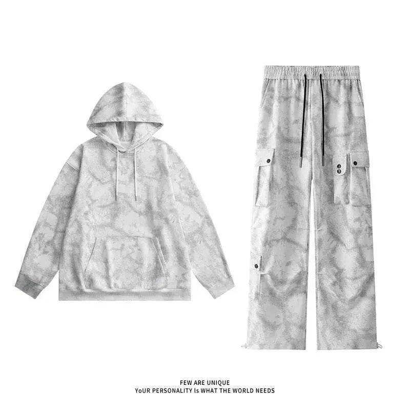 Men's 2 pcs Hoodie set outfit Sweatshirt and Sweatpants 