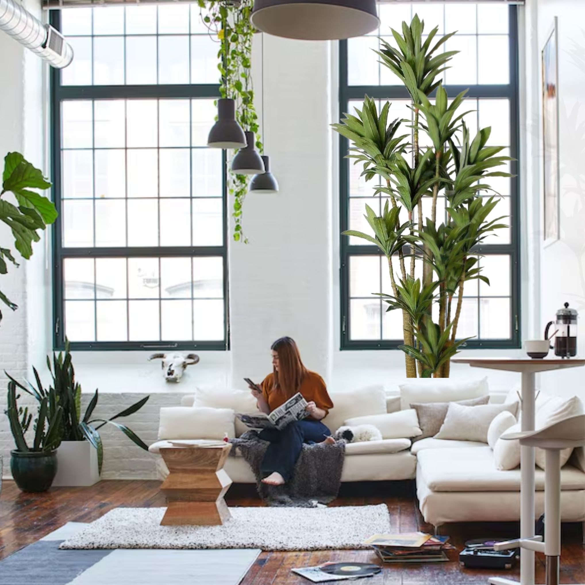 Helena Artificial Draecena Tree Potted Plant 10' 