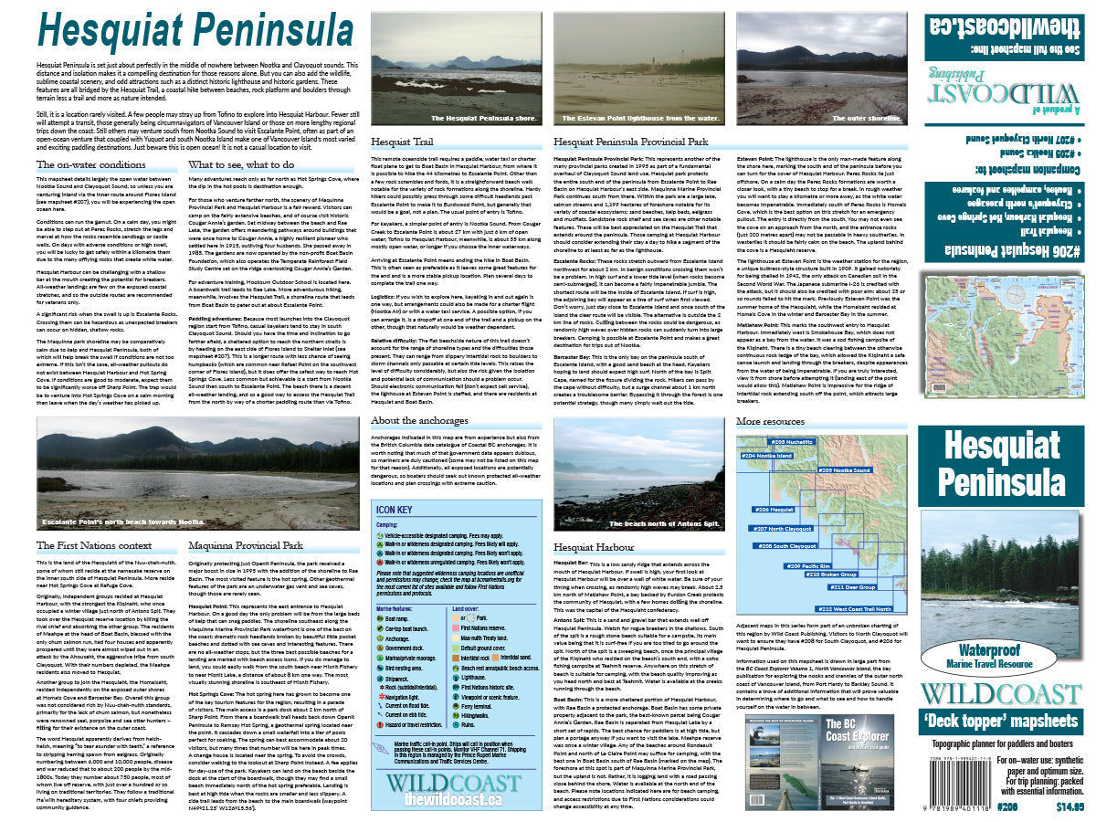 206 Hesquiat Peninsula Coast and Trail Map 