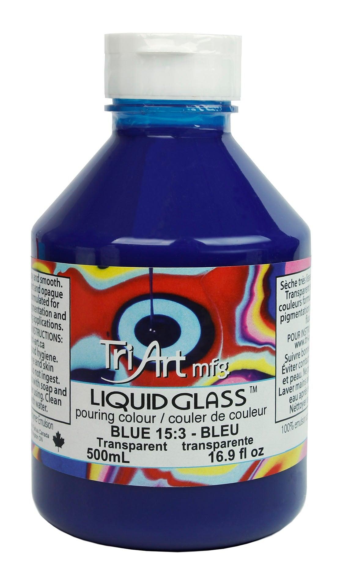 Liquid Glass - Pouring Colours - Blue 