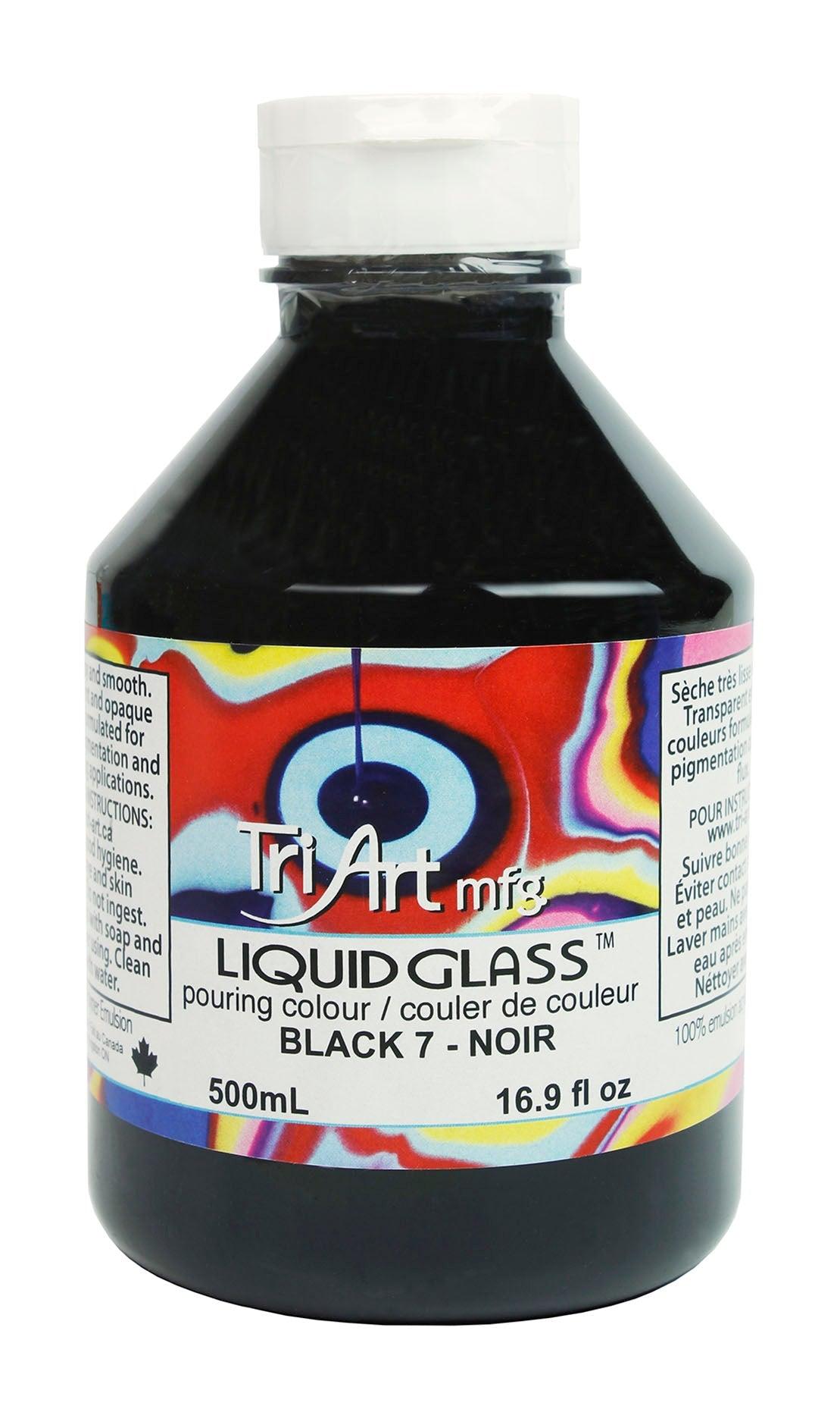Liquid Glass - Pouring Colours - Black 