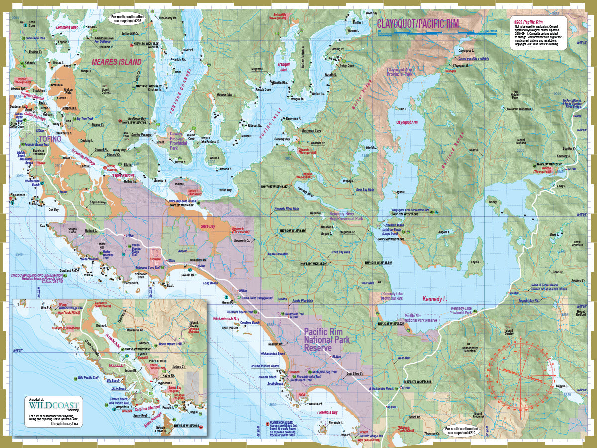 209 Clayoquot/Pacific Rim National Park Exploration Map 
