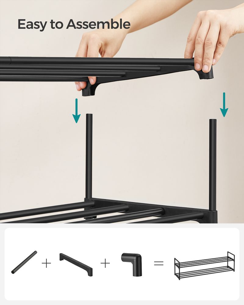 SONGMICS Metal Shoe Rack 
