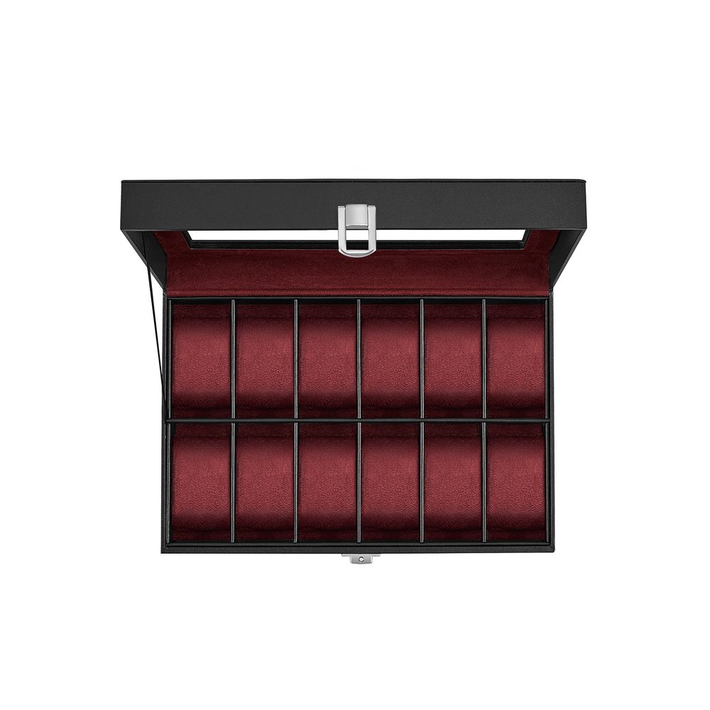 SONGMICS 6 & 12-Slot Watch Box with Large Glass Lid 