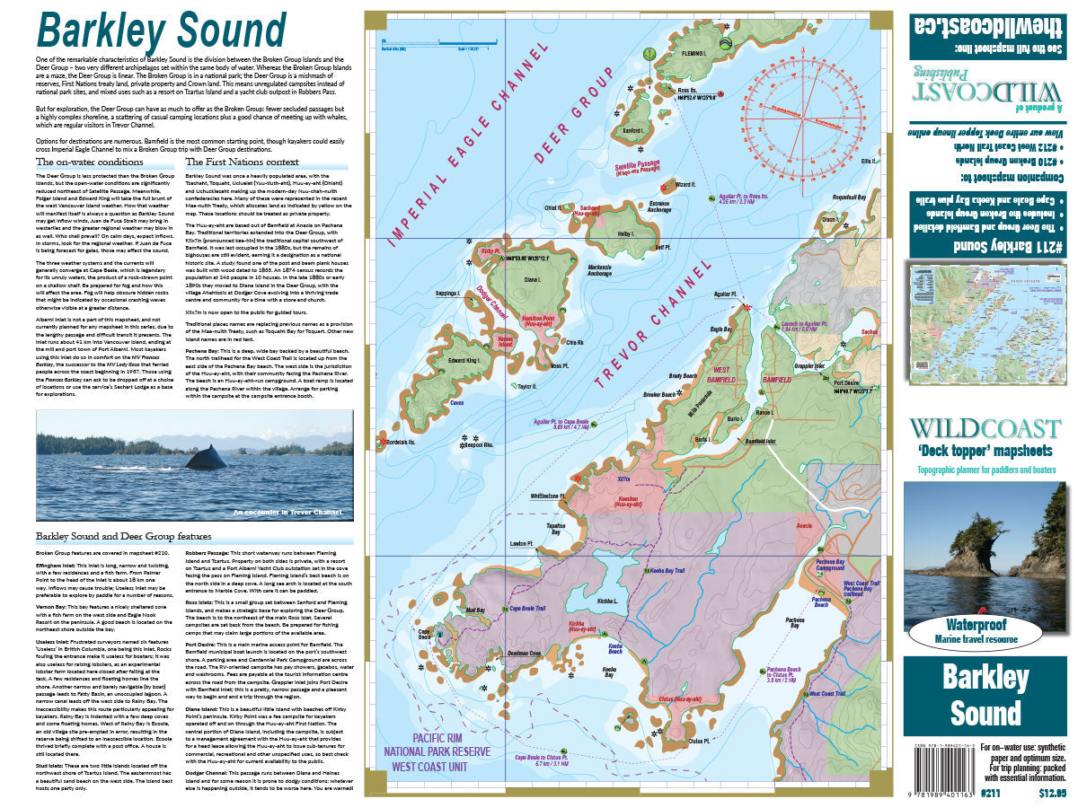 211 Barkley Sound Kayaking and Boating Map 