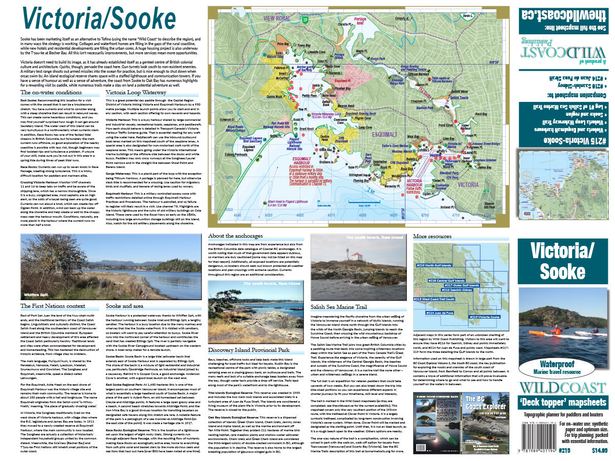 215 Victoria-Sooke Kayaking and Boating Map 