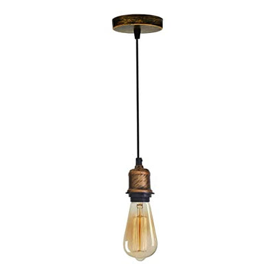 Vintage Hanging Pendant Light Fixture with a cord~1142 